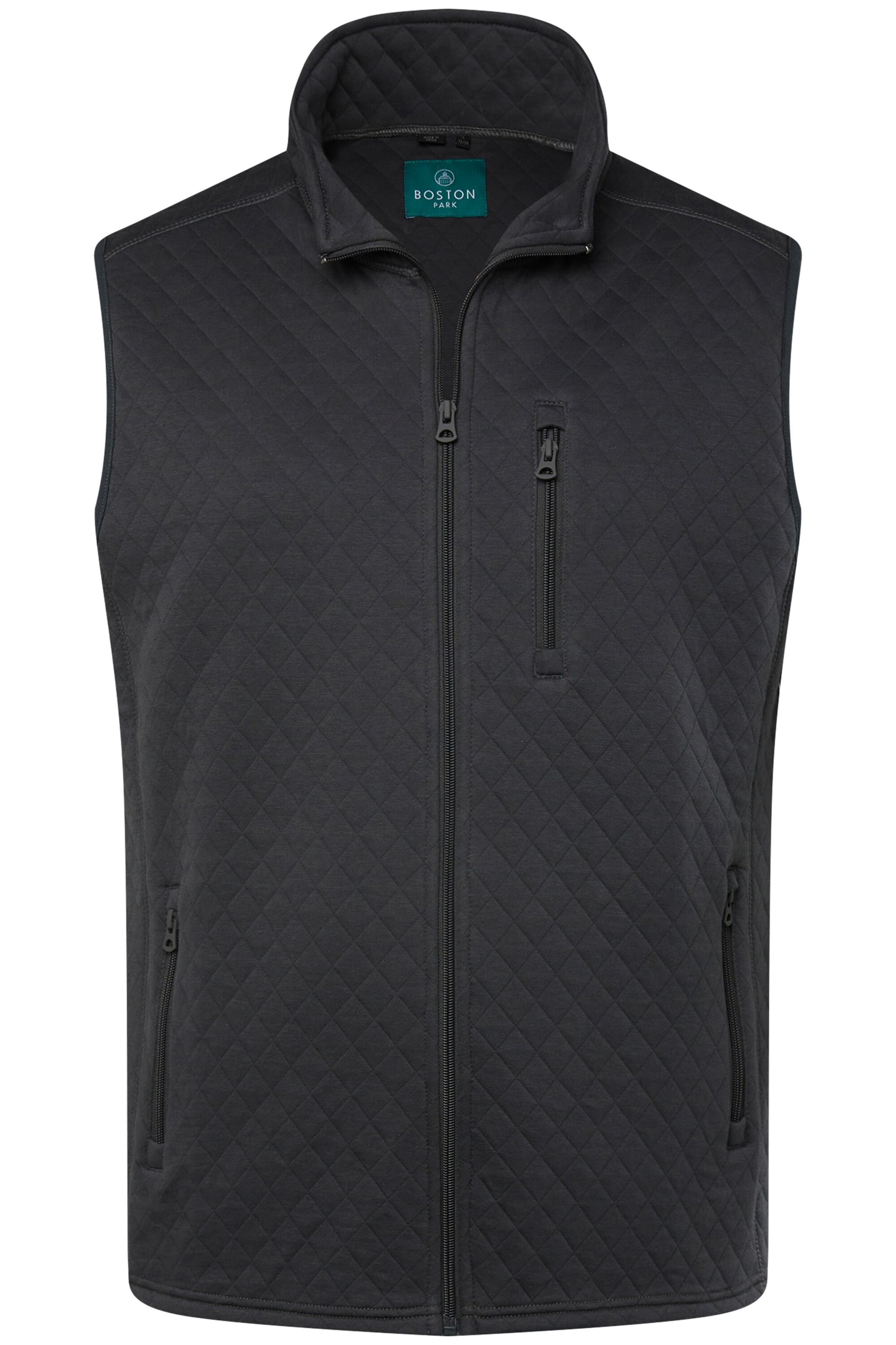 Boston Park Vest in Grey: front