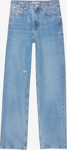 Pull&Bear Regular Jeans in Blauw: voorkant