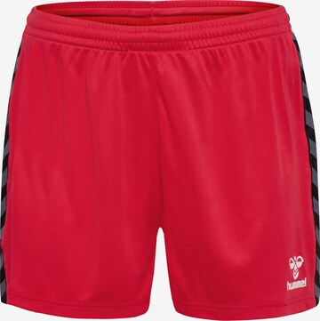 Hummel Workout Pants in Red: front