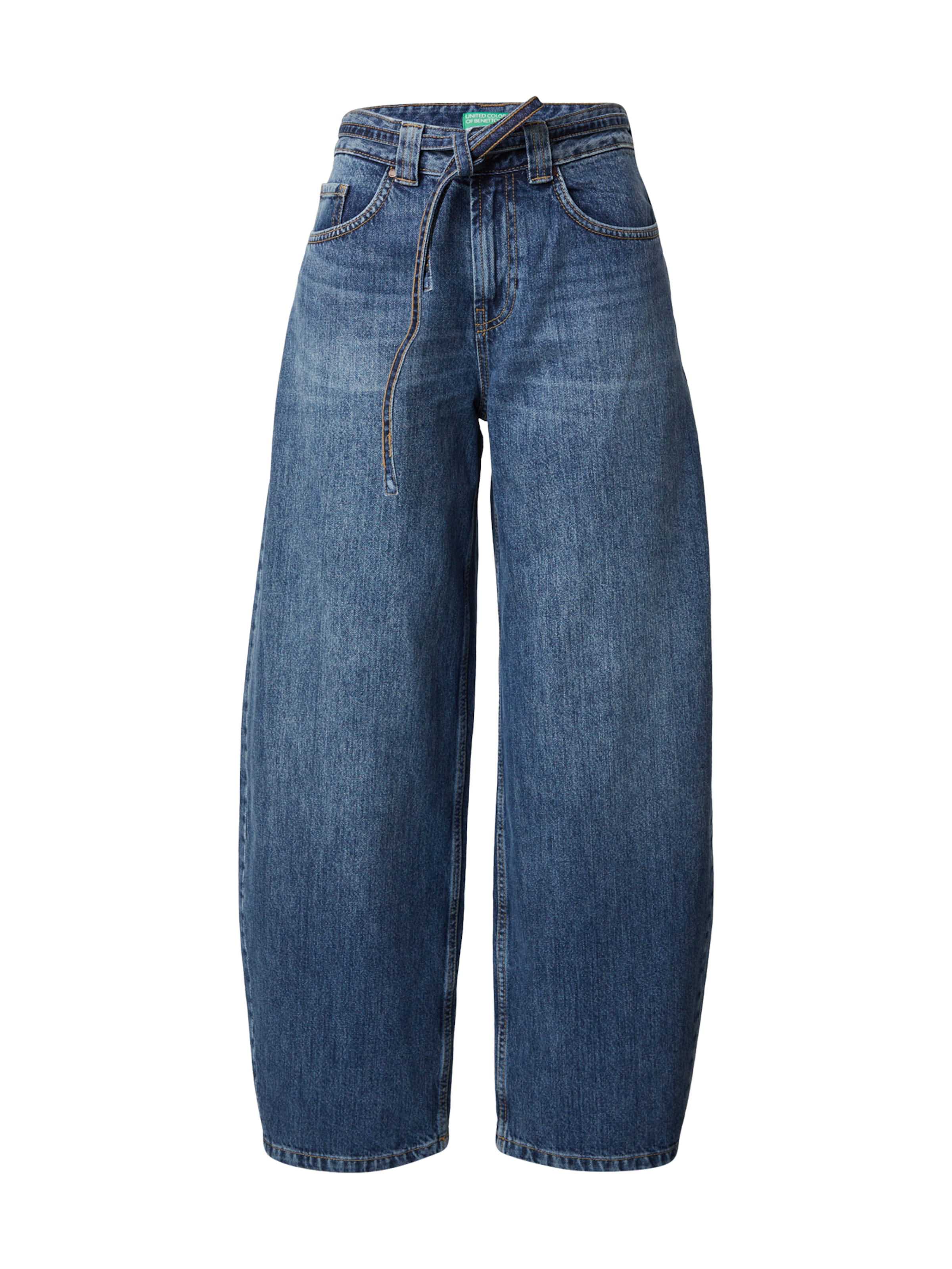 zils UNITED COLORS OF BENETTON Baggy Džinsi: no priekšpuses