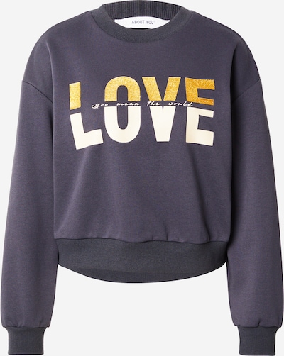 ABOUT YOU Sweater majica 'Lacey' u bež / žuta / tamo siva, Pregled proizvoda