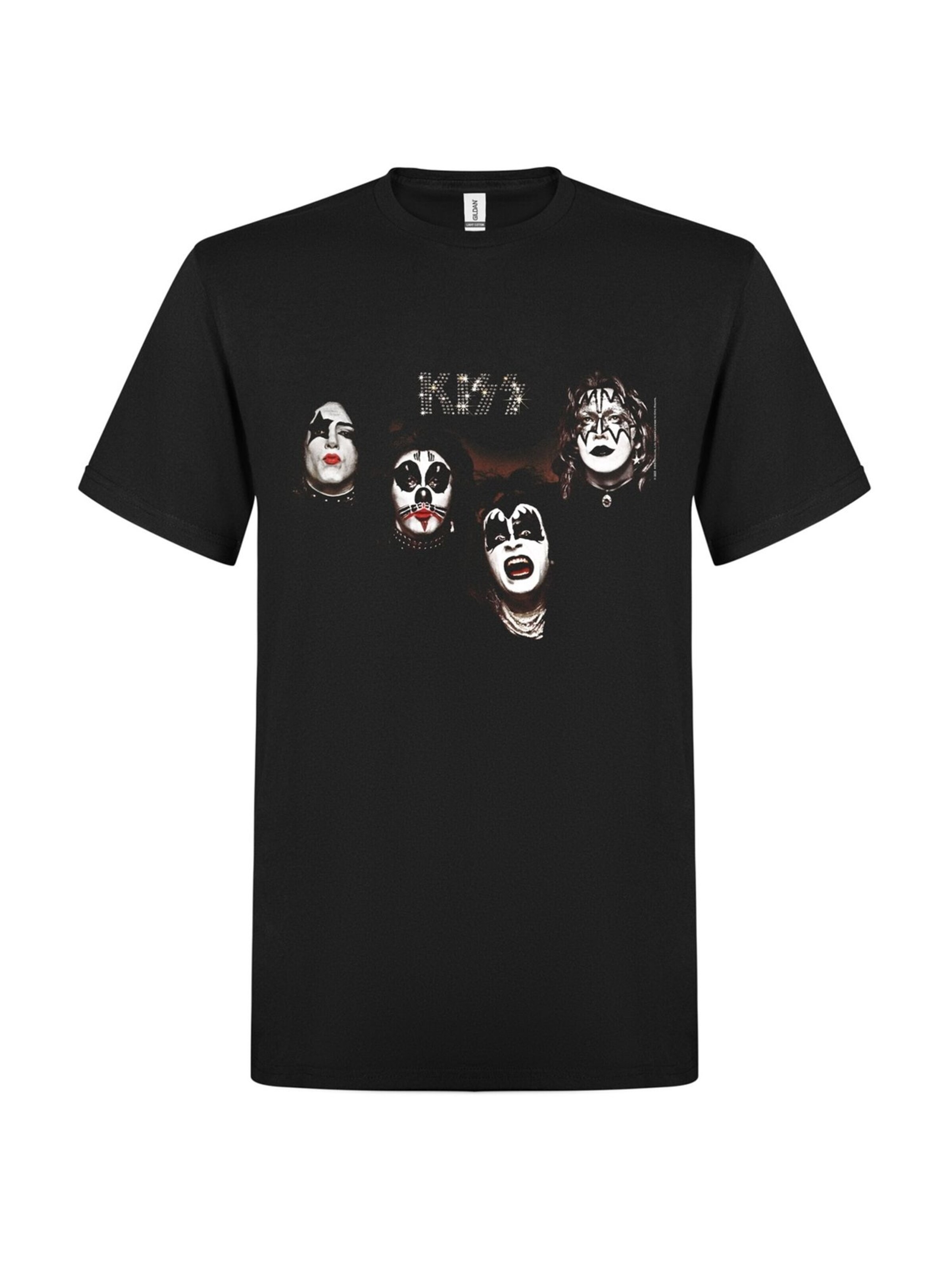 Kiss Shirt 'Kiss - 1974 T-SHIRT' in Black: front