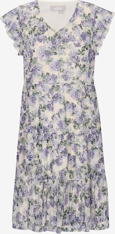 Robe Usha en violet : devant