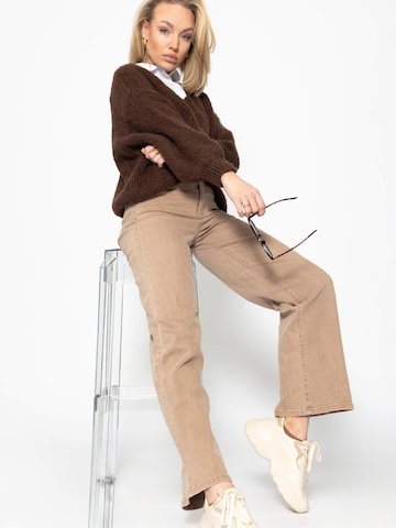 SASSYCLASSY Oversizepullover in Braun