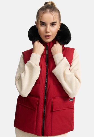 NAVAHOO Vest 'Zimthäschen XIV' i rød
