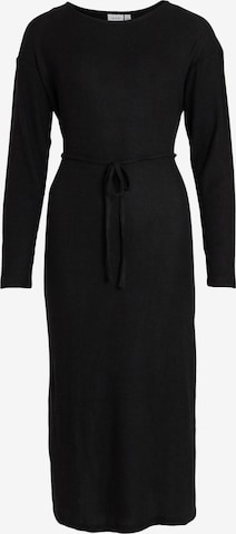 VILA Úpletové šaty 'AWARD' – černá: přední strana