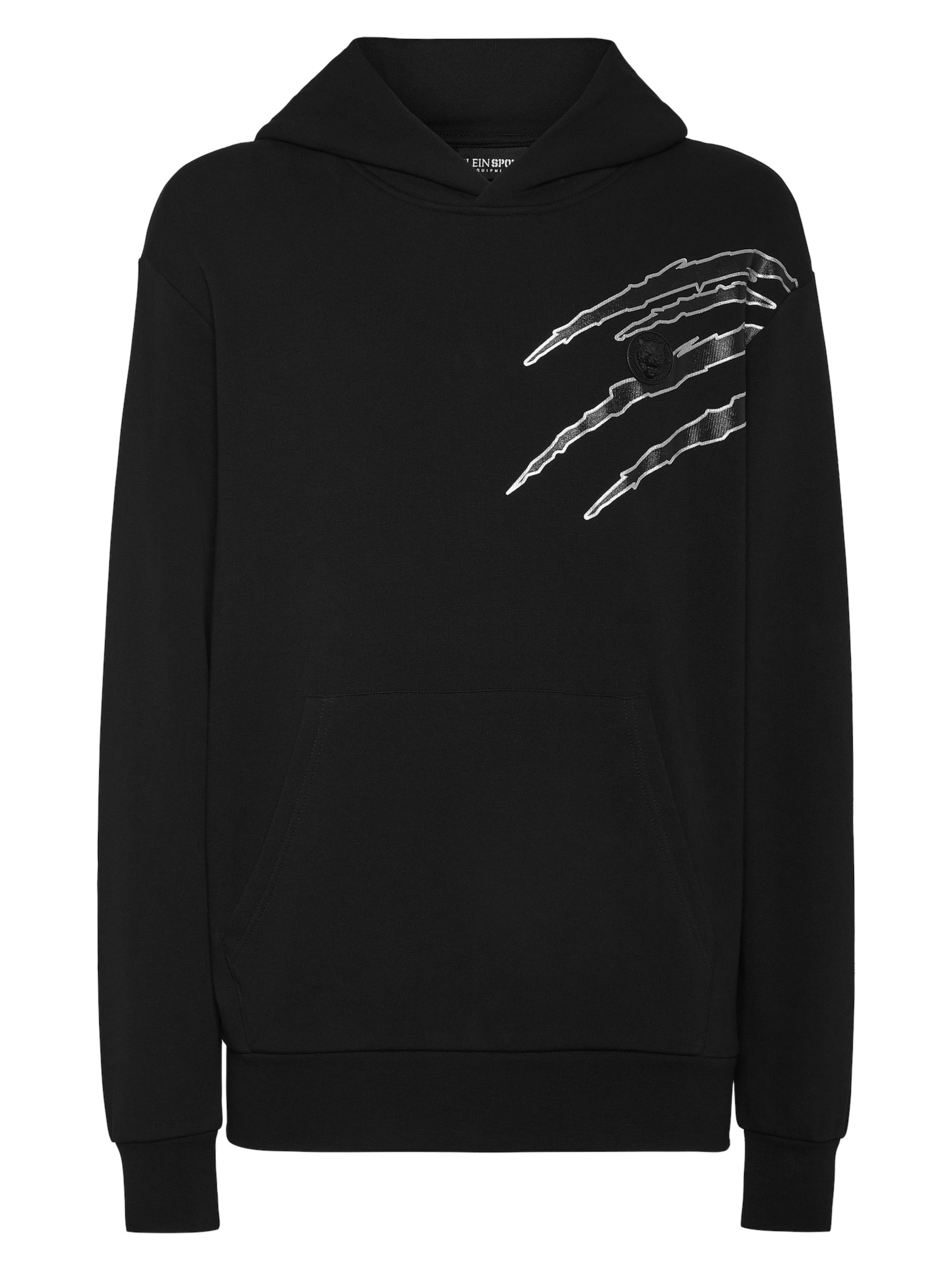 Plein Sport Sweatshirt 'Scratch' in Black / Silver, Item view
