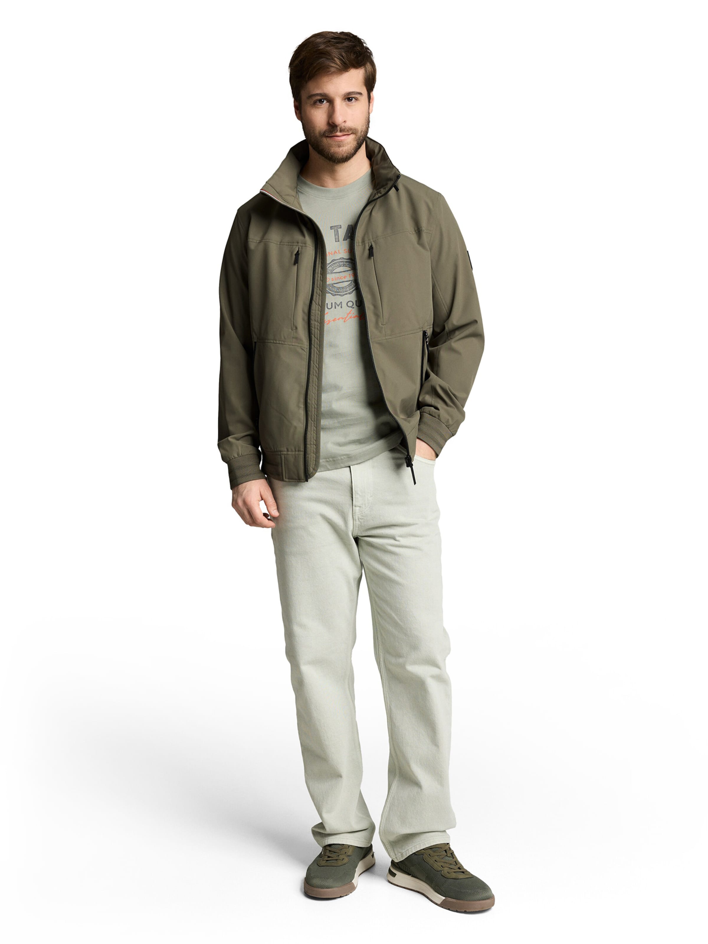 Veste mi-saison TOM TAILOR en vert