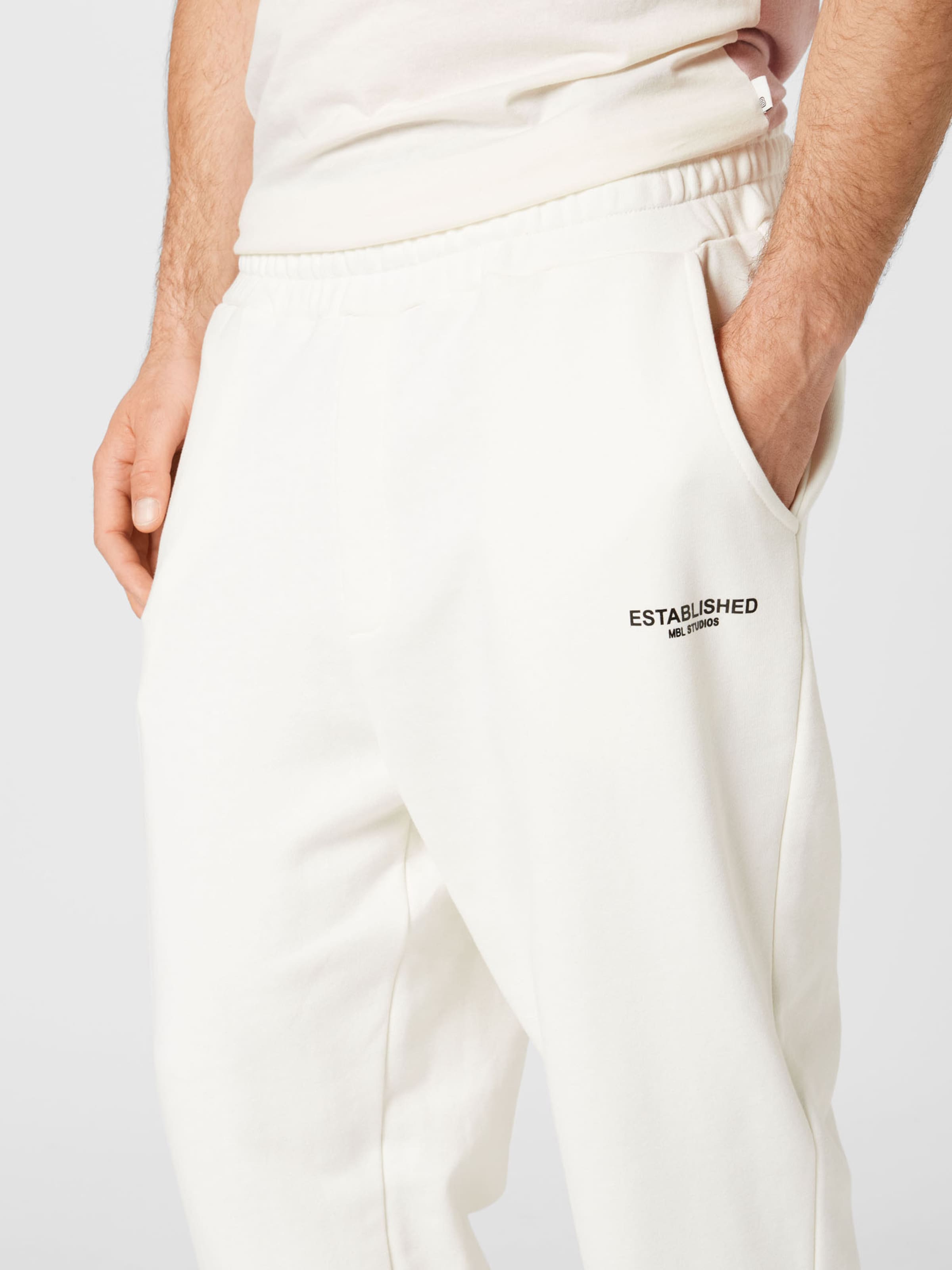 Männer Sweat BURTON MENSWEAR LONDON Hose in Weiß - EX21775 Männer Sweat BURTON MENSWEAR LONDON Hose in Weiß - EX21775