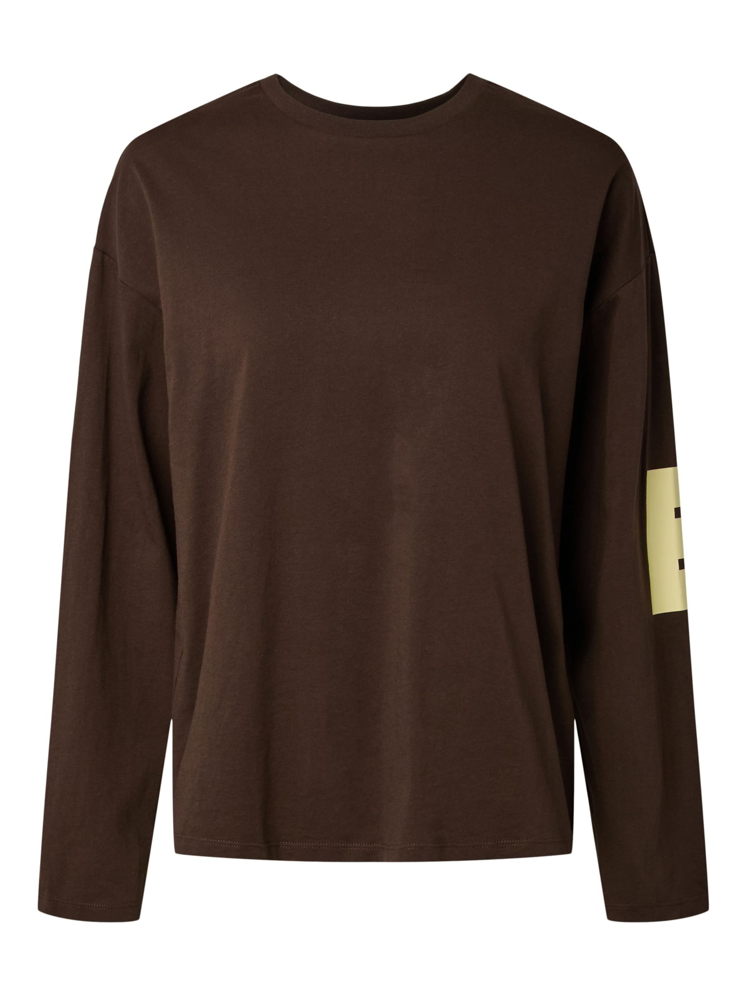 T-shirt 'PCRia' PIECES en marron : devant