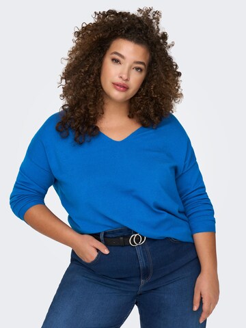 ONLY Carmakoma Sweater in Blue: front