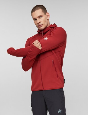 MAMMUT Funktionsfleecejacke in Rot: Vorderseite