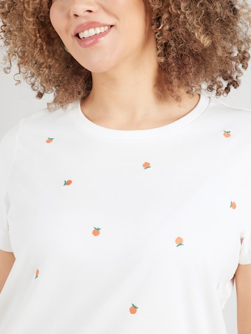 Vero Moda Curve Футболка 'VMCSOLA METTE' в Белый