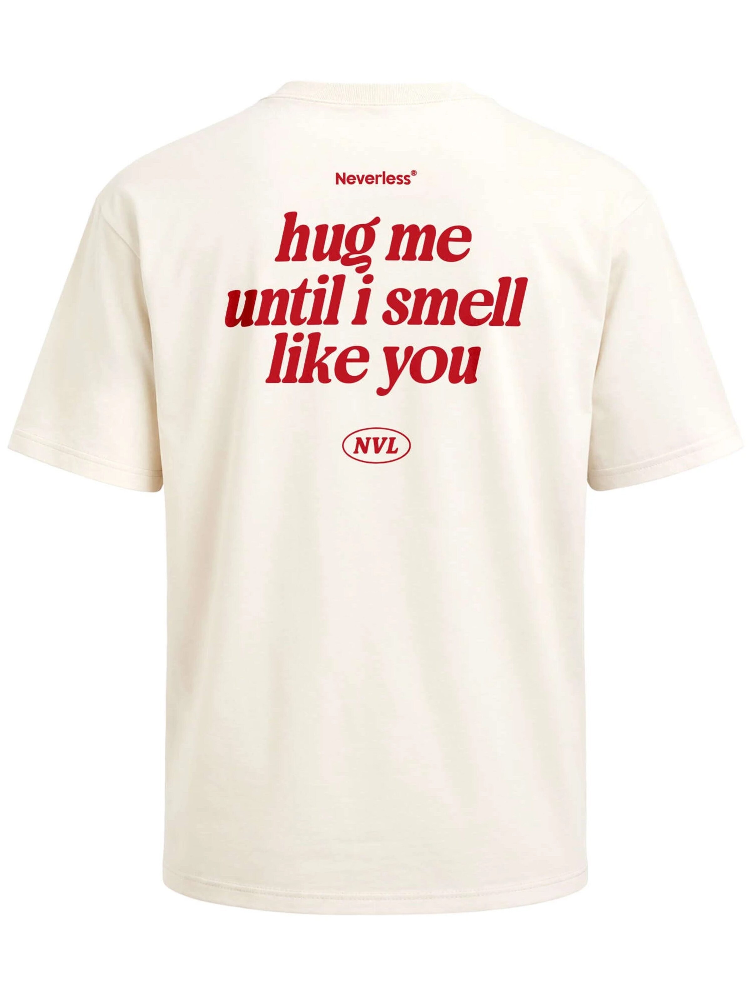 Neverless Shirt 'Hug Me' in Beige