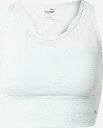 PUMA Bustier Sport-BH in Blau: predná strana