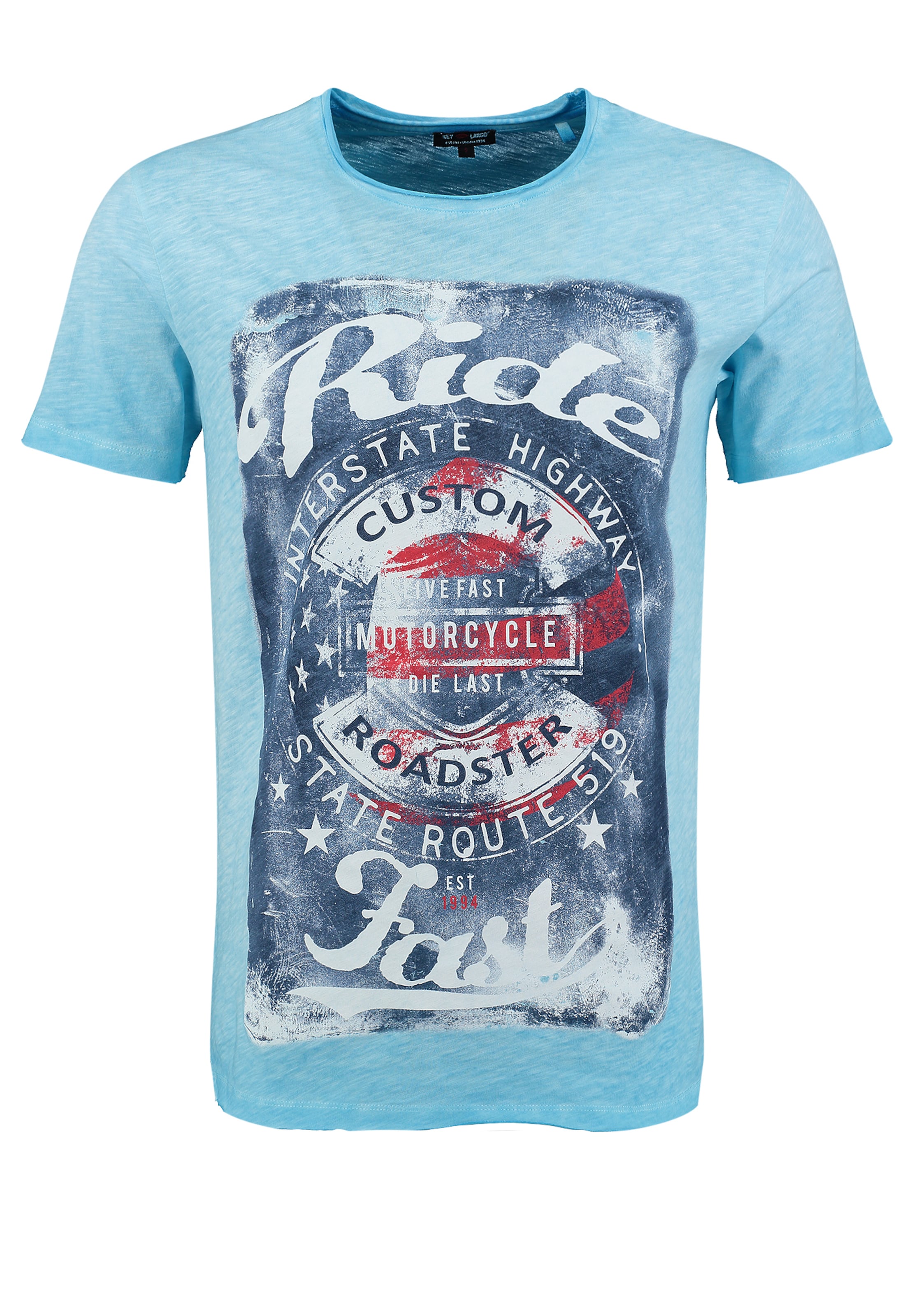 Key Largo Shirt 'Fast' in Blue: front