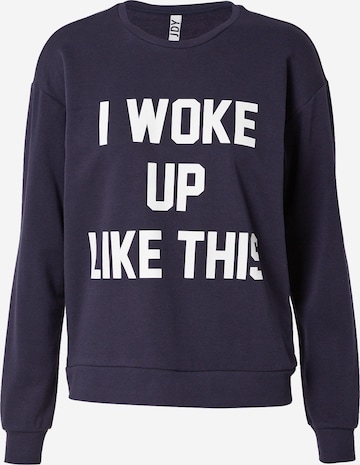 Sweat-shirt 'WOKE' JDY en bleu : devant