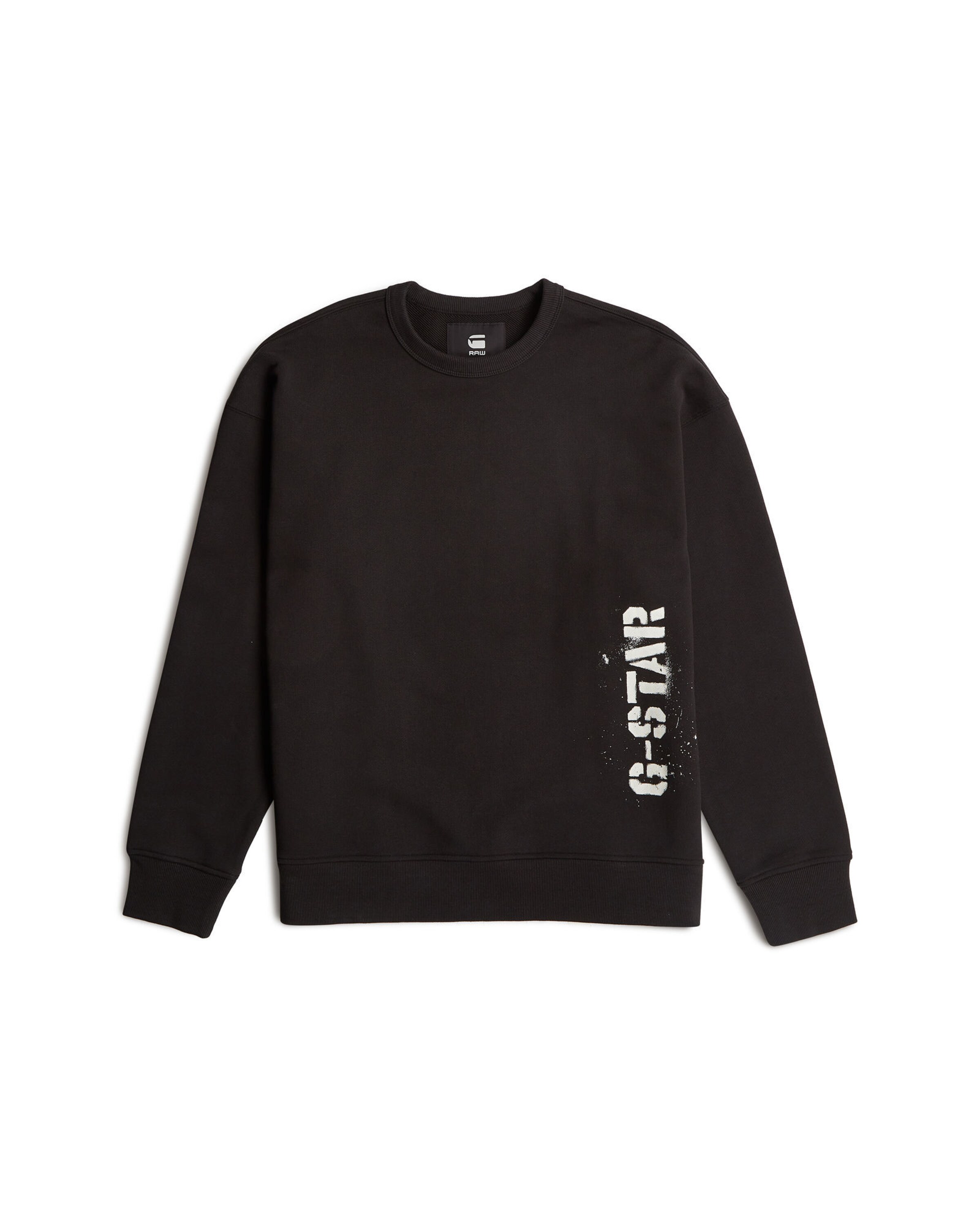 G-STAR Sweatshirt in Schwarz: Vorderseite