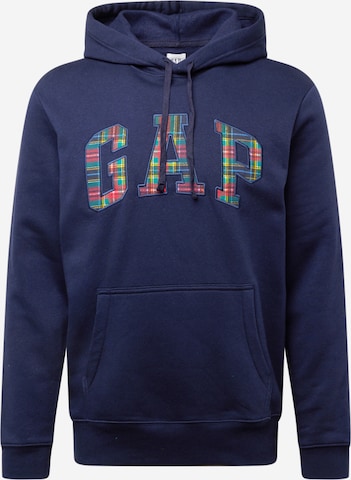 GAP - Sweatshirt 'HERITAGE NOVELTY' em azul: frente