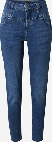 COMMA Slimfit Jeans in Blauw: voorkant