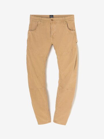 Le Temps Des Cerises Broek 'Albe' in Beige: voorkant