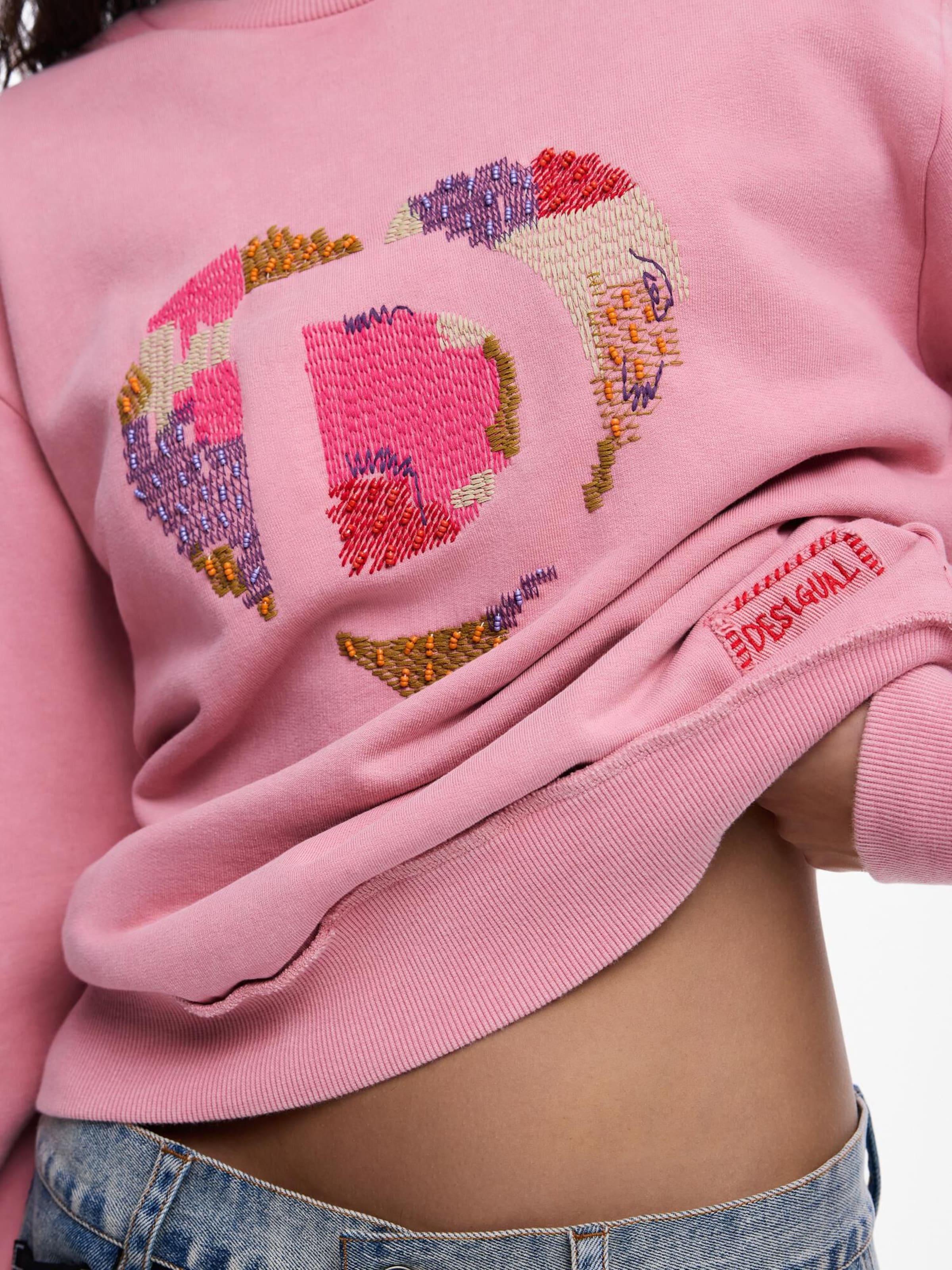 Desigual Sweatshirt i rosa