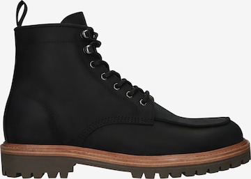 BLACKSTONE Boots med snörning 'GASTOWN REDFORD' i svart: framsida