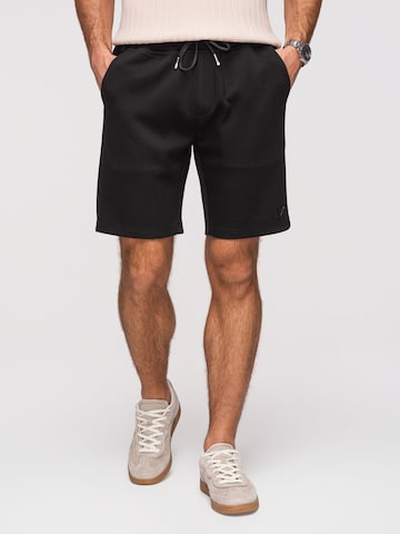 Ombre Trousers in Black: front