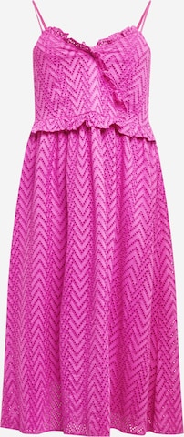 Selected Femme Curve Kleid 'Kosa' in Pink: predná strana