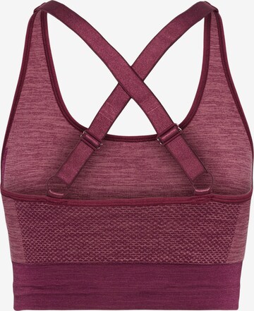 Hummel Bustier Sporttop in Lila