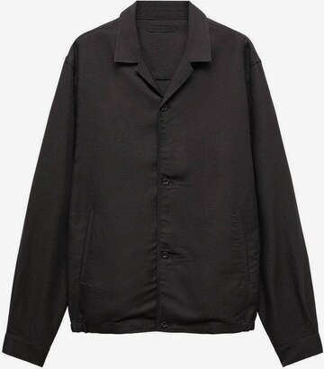 MANGO MAN Comfort fit Button Up Shirt 'Vigil' in Black: front