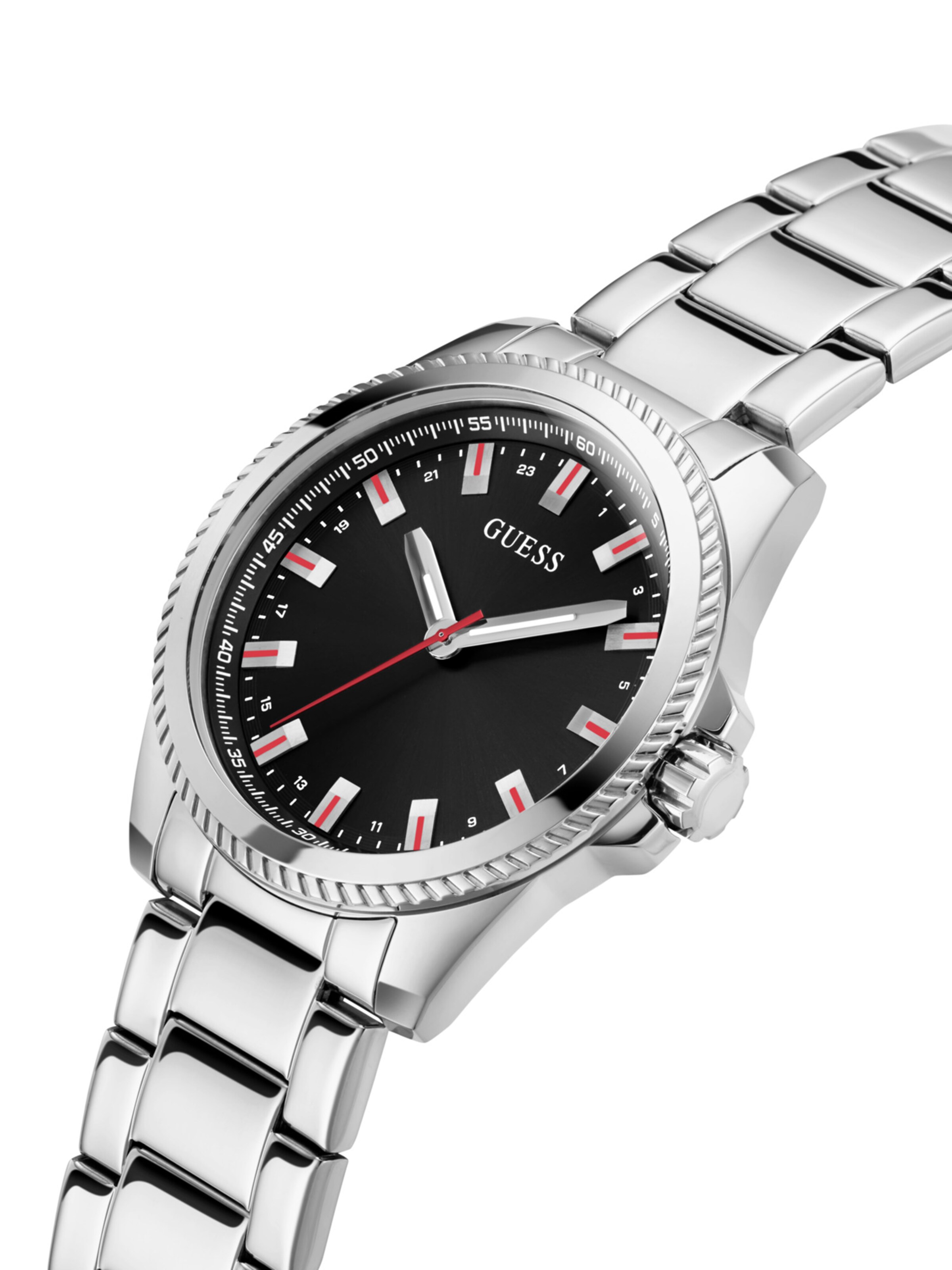 GUESS Analoguhr 'CHAMP' in Silber