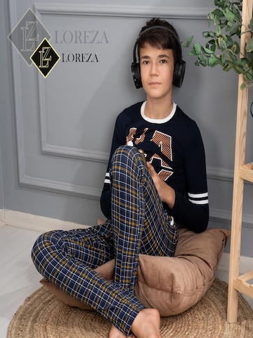 LOREZA - Pijama 'Jungen Schlafanzug Dylan' en azul
