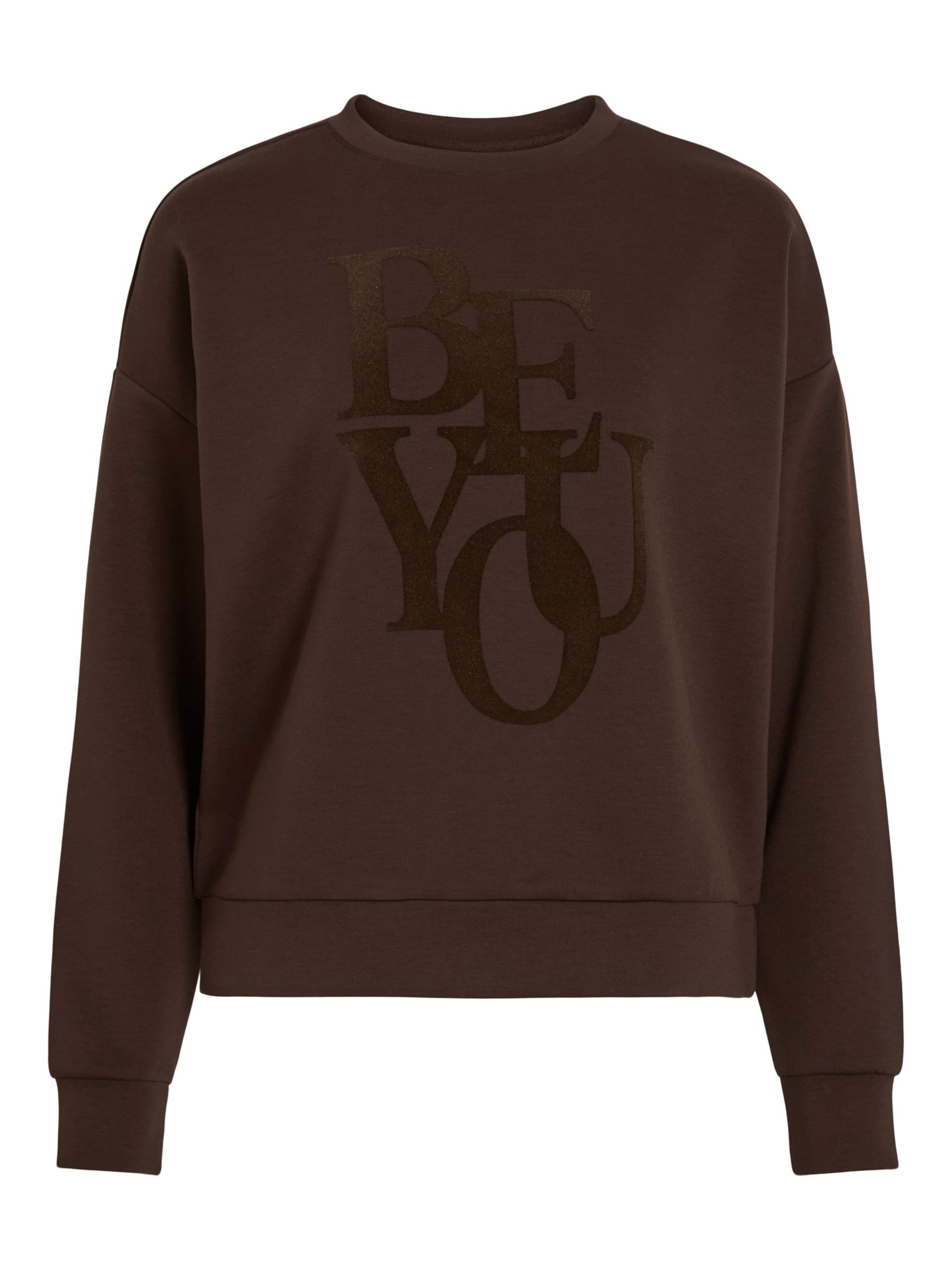 VILA Sweatshirt 'VIReflect' in Bruin: voorkant