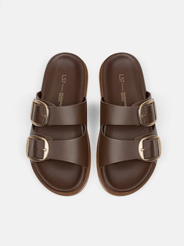 L37 HANDMADE SHOES - Sapato aberto 'SUMMER SOOTHE' em castanho