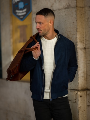 DAN FOX APPAREL Between-Season Jacket 'Fiete' in Blue