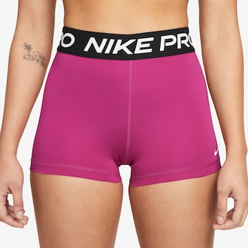 NIKE Skinny Sportshorts in Pink: predná strana