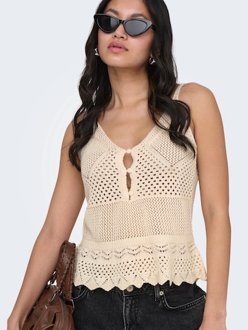ONLY Gebreide top 'ONLLISON' in Beige