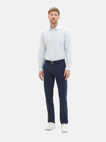 Coupe regular Chemise TOM TAILOR en bleu