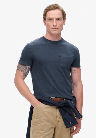 Superdry Shirt 'Essential' in Blue: front