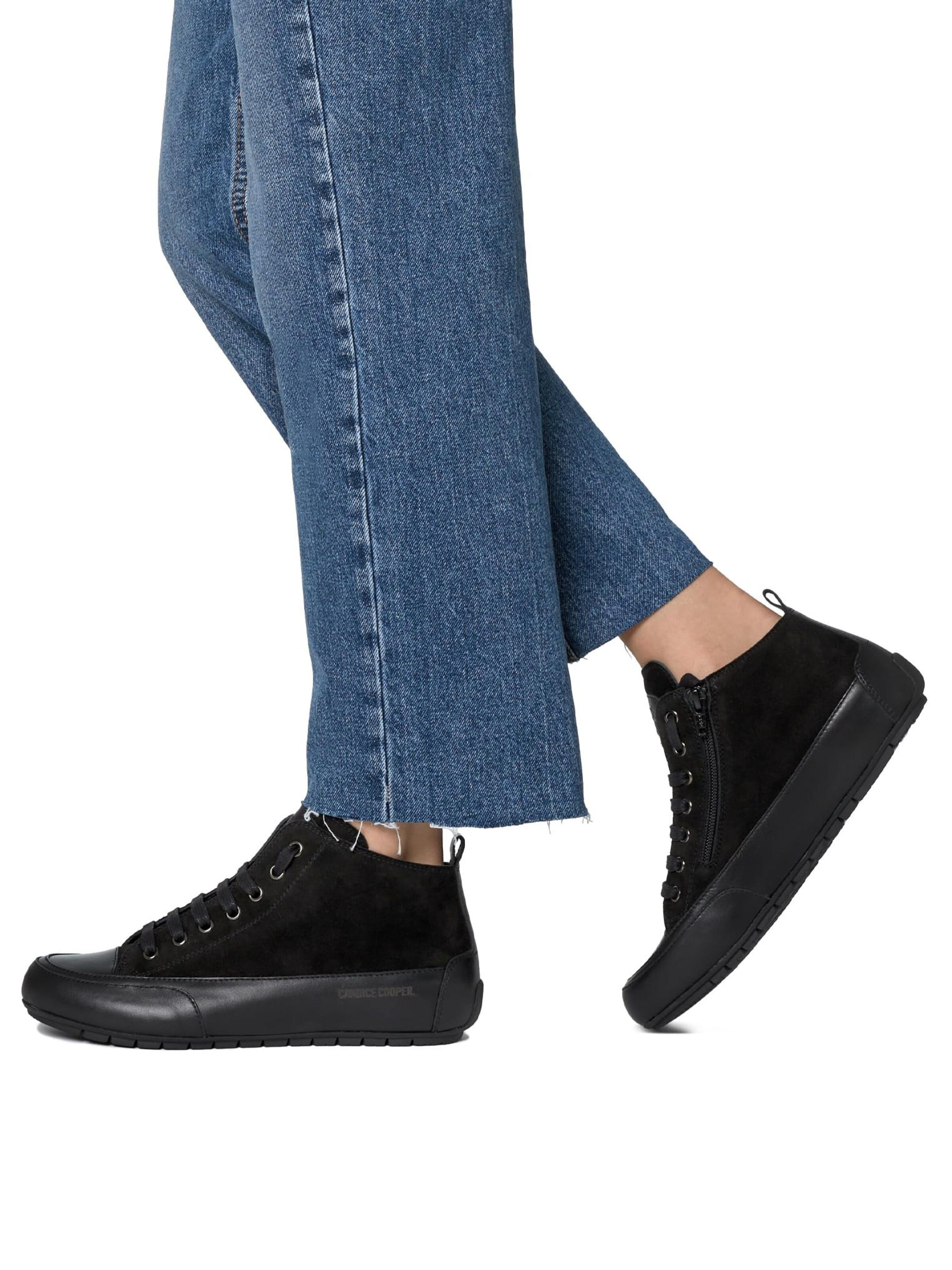 Candice Cooper Sneakers hoog 'MID' in Zwart