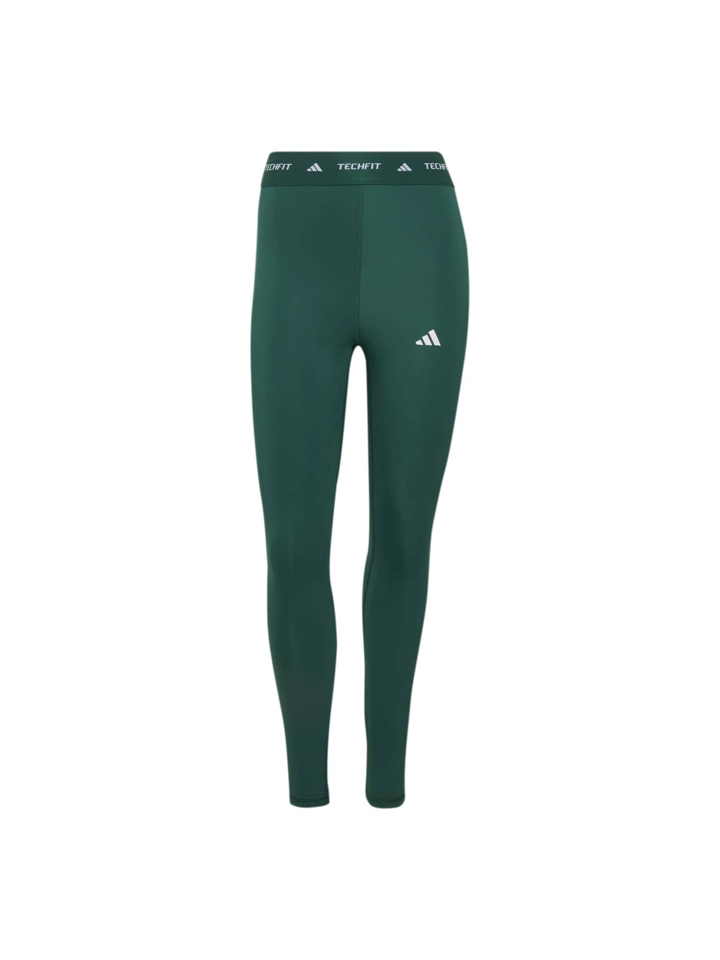ADIDAS PERFORMANCE Sportovní kalhoty – zelená: přední strana