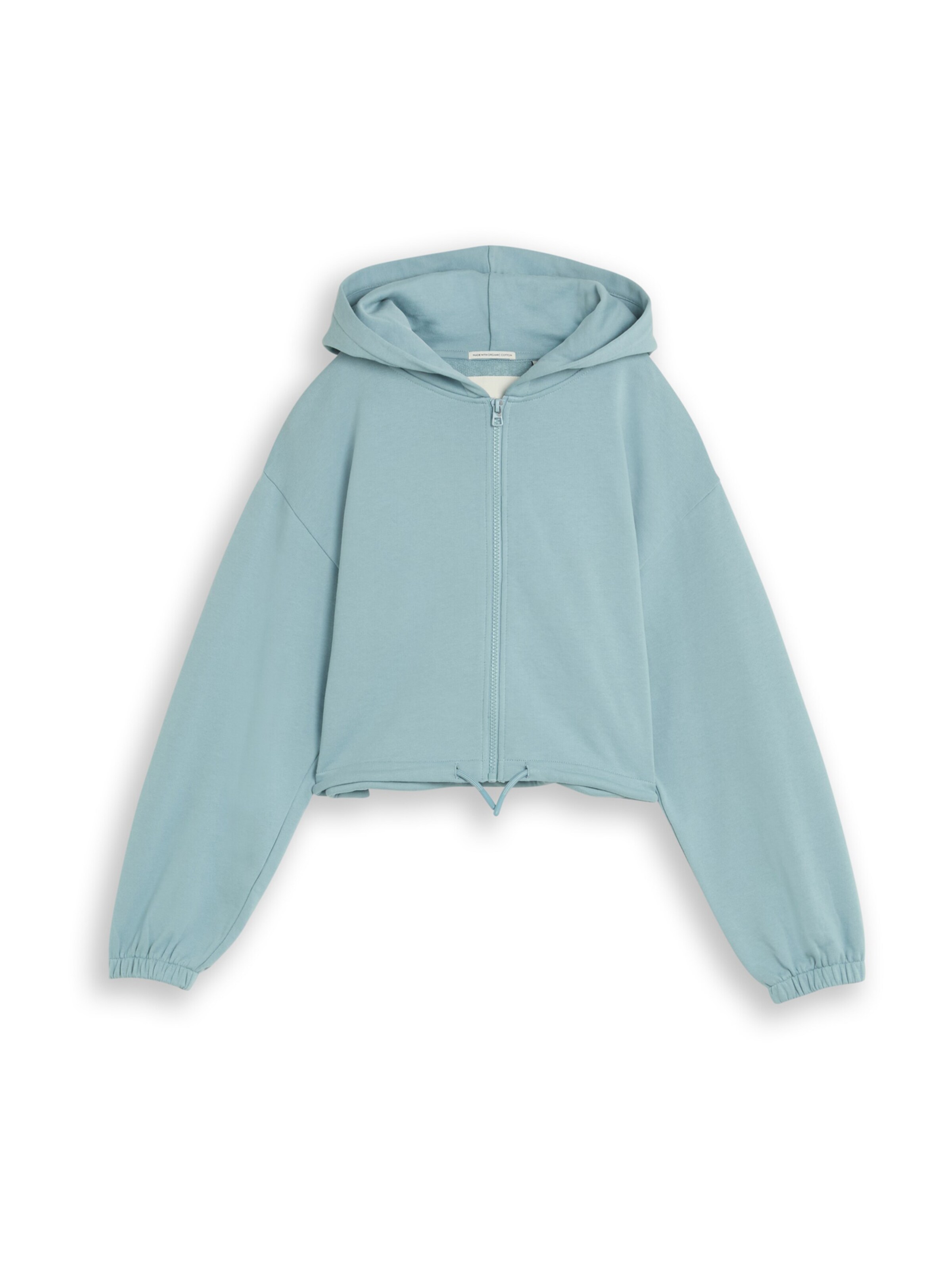 TOM TAILOR Sweatjacke in Grün: Vorderseite