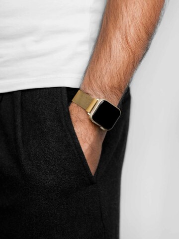 HIRSCH Armbänder Digitaal horloge 'Milanaise for Apple Watch' in Goud