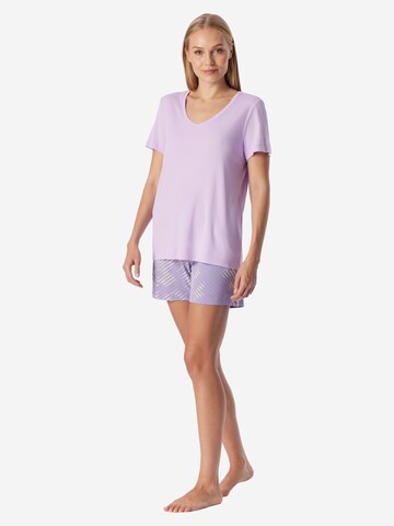 SCHIESSER Shorty 'Modern Nightwear' in Purple