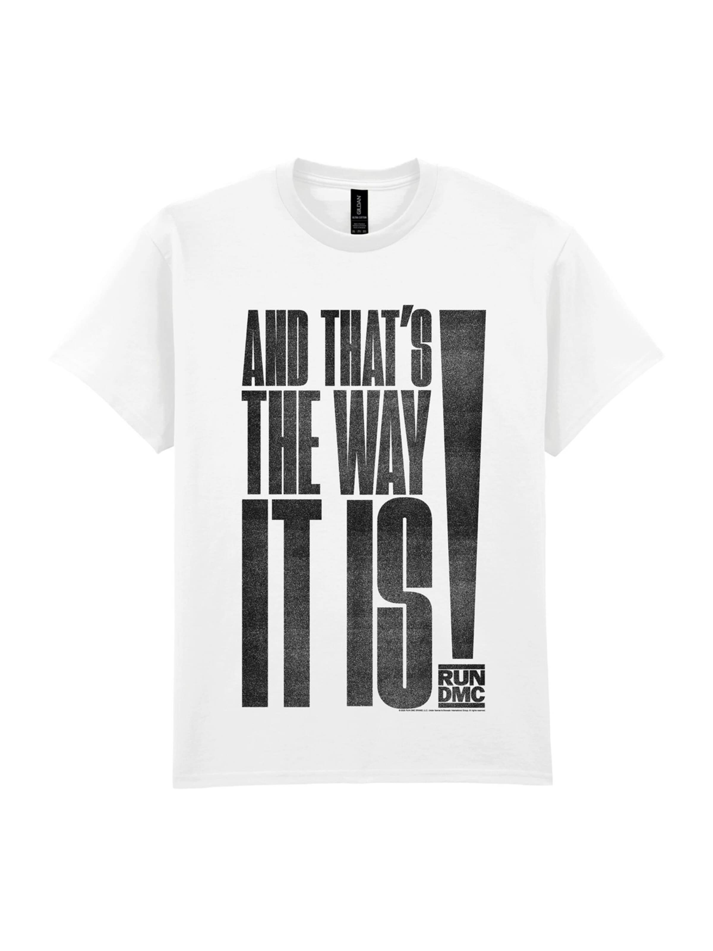 Rockshirts Shirt 'RUN DMC Just a Way It Is T-Shirt' in White: front
