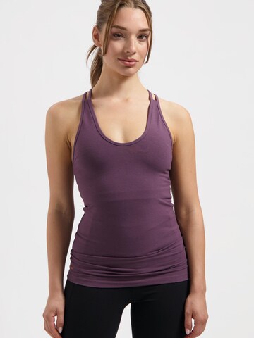 Urban Goddess Yoga & Activewear Sporttop 'Lyrais Yoga & Pilates' in Lila