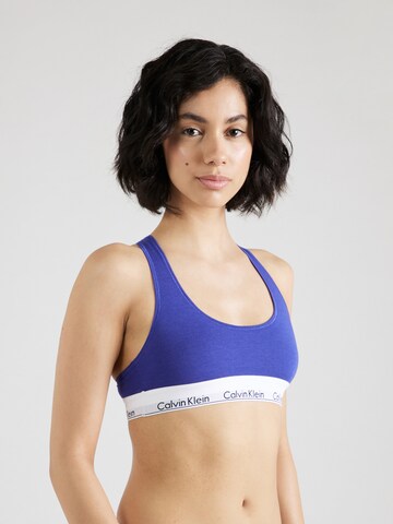 Bustier Soutien-gorge Calvin Klein Underwear en bleu : devant