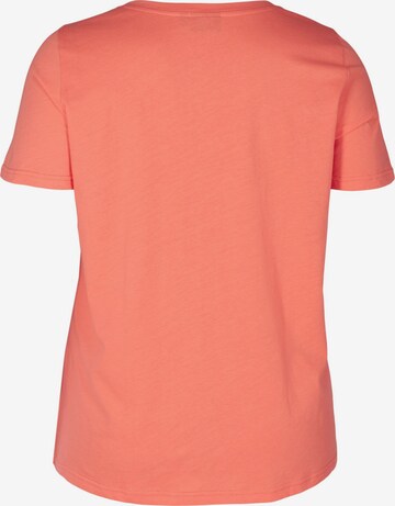 Zizzi Shirt 'Vfierce' in Orange