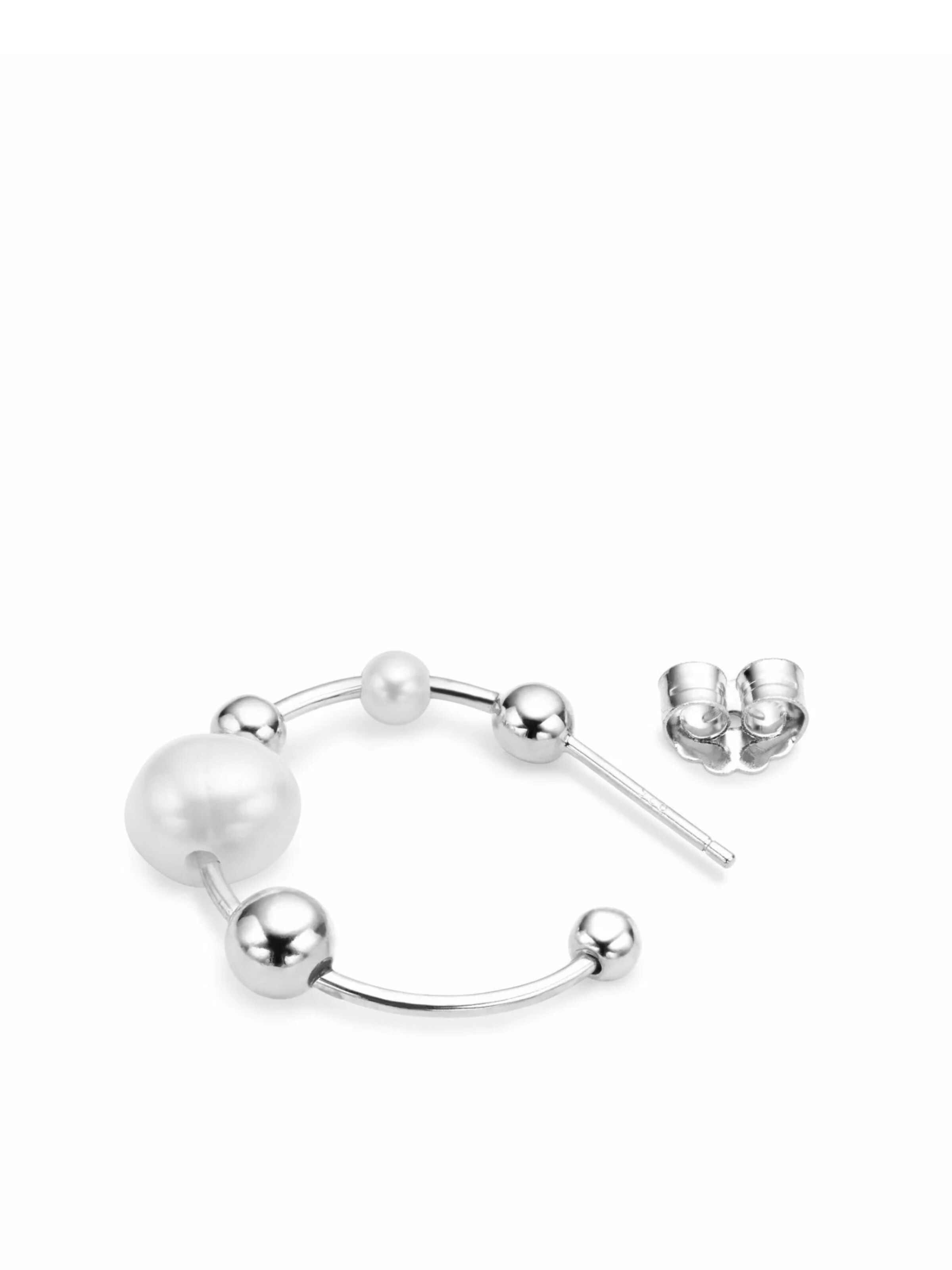 Jane Kønig Øreringe 'Atomic Pearl' i sølv